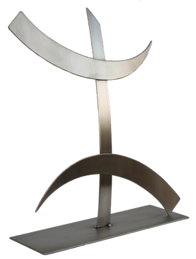 sculpture inox signe kabyle